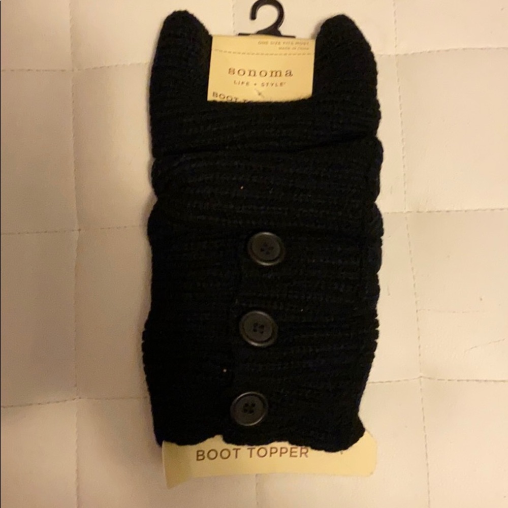 Black boot toppers